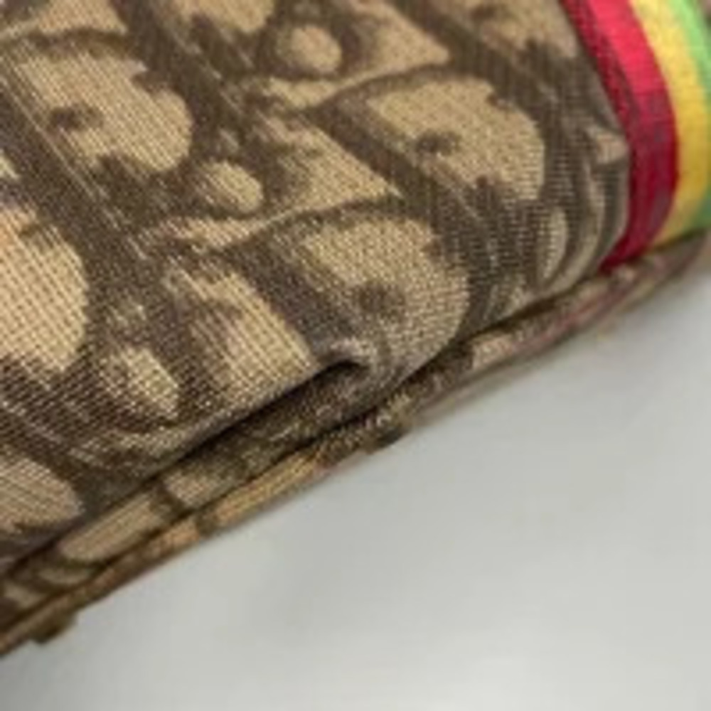 Christian Dior Trotter Tote Bag Shoulder Canvas Brown - Picture 3 of 6